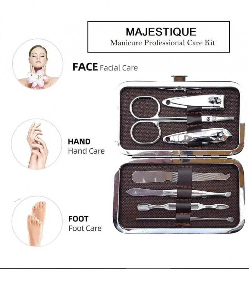 7pcs New Manicure Nail Clippers Pedicure Set - Manicure and Padicure Kit - Professional Nail Clipper Cutter Set - Stainless Steel Nail Clippers Set